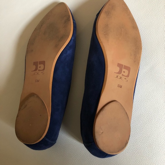 JOE’S Blue suede flat shoes. Size 6 - Picture 3 of 6